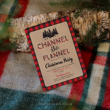 Kanaal De Flanel Kerstfeest Uitnodiging