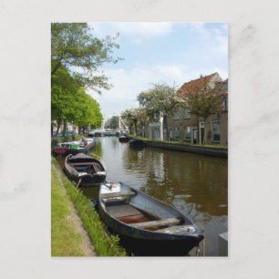 Kanaal en boten in Nederland (Schipluiden) Briefkaart