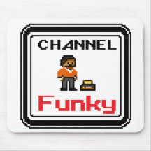 Kanaal Funky Pixel Art Muismat