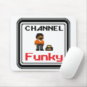 Kanaal Funky Pixel Art Muismat (Met muis)