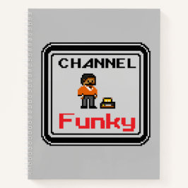 Kanaal Funky Pixel Art Spiraal Notebook Notitieboek