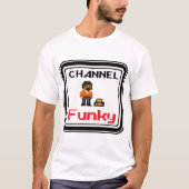 Kanaal Funky Pixel Art T-shirt (Voorkant)