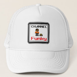 Kanaal Funky Pixel Art Trucker Pet