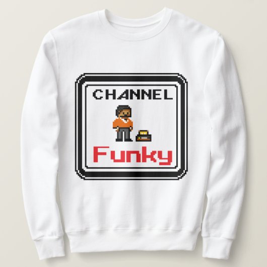 Kanaal Funky Pixel Art  Trui (Design voorkant)