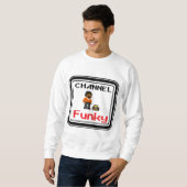 Kanaal Funky Pixel Art  Trui (Voorkant volledig)