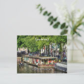 Kanaal Houseboot, Sights of Amsterdam Briefkaart (Staand voorkant)