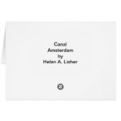 Kanaal in Amsterdam (Achterkant Horizontaal)