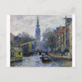 Kanaal in Amsterdam door Claude Monet Briefkaart (Voorkant)