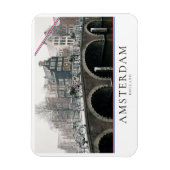 Kanaal in Amsterdam in de winter Magneet (Verticaal)