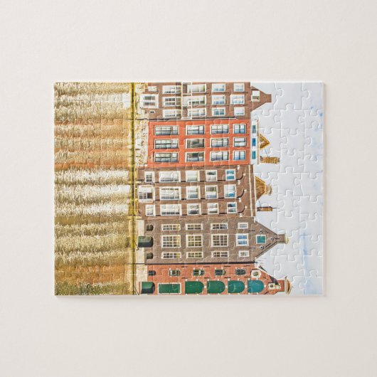 Kanaal in Amsterdam Legpuzzel (Horizontaal)