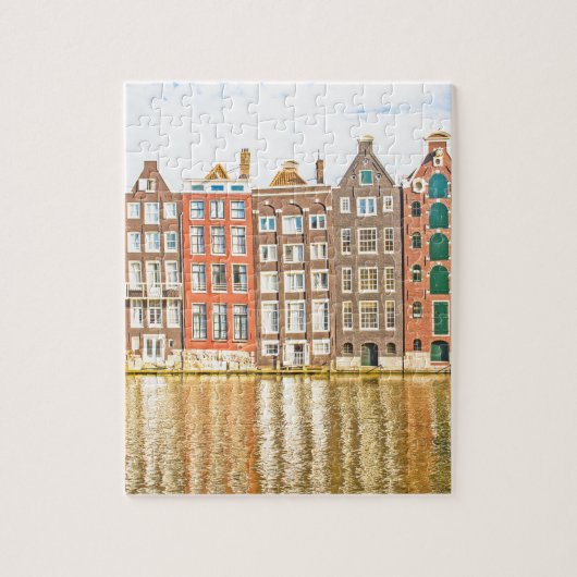 Kanaal in Amsterdam Legpuzzel (Verticaal)