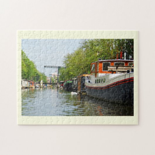 Kanaal in Amsterdam Legpuzzel (Horizontaal)