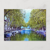 Kanaal in Annecy Frankrijk Briefkaart (Voorkant)