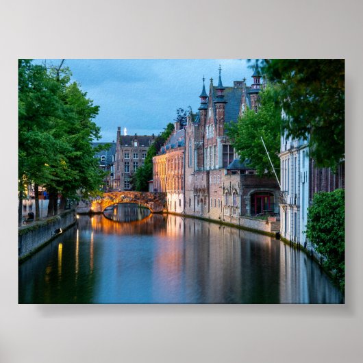 Kanaal in Brugge Poster (Voorkant)