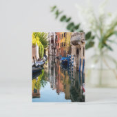 Kanaal in de ochtend briefkaart (Staand voorkant)