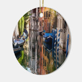 Kanaal in de ochtend keramisch ornament (Links)