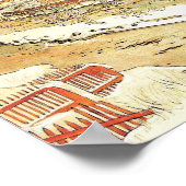 Kanaal in de sneeuw poster (Hoek)