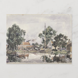 Kanaal in Den Haag, 1868 Briefkaart
