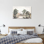 Kanaal in Den Haag, 1868 Canvas Afdruk (Insitu (Slaapkamer))