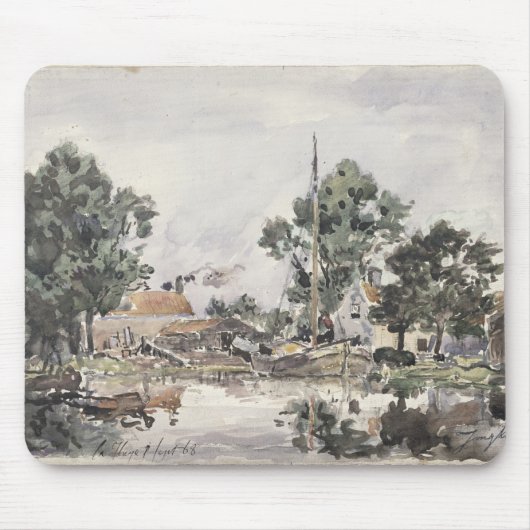 Kanaal in Den Haag, 1868 Muismat (Voorkant)
