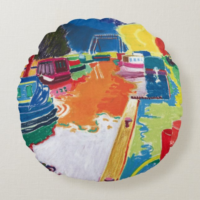 Kanaal in Dundas Rond Kussen (Voorkant)