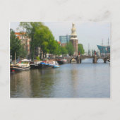Kanaal in het centrum van Amsterdam Briefkaart (Voorkant)