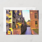 Kanaal in het oude Amsterdam Briefkaart (Voorkant / Achterkant)
