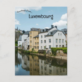 Kanaal in Luxemburg Briefkaart