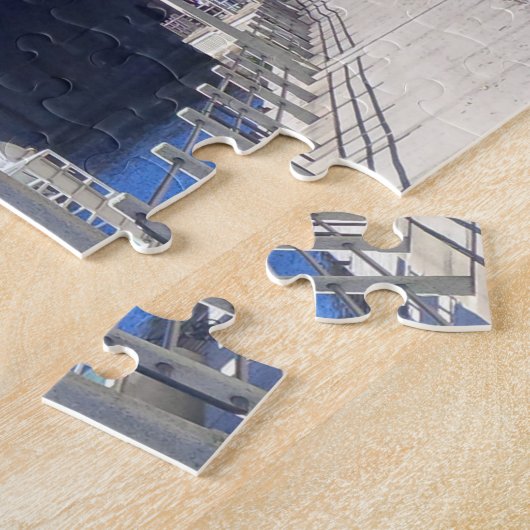 Kanaal in Ottawa Canada. Legpuzzel (Zijkant)