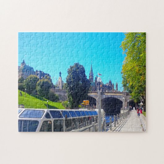 Kanaal in Ottawa Canada. Legpuzzel (Horizontaal)