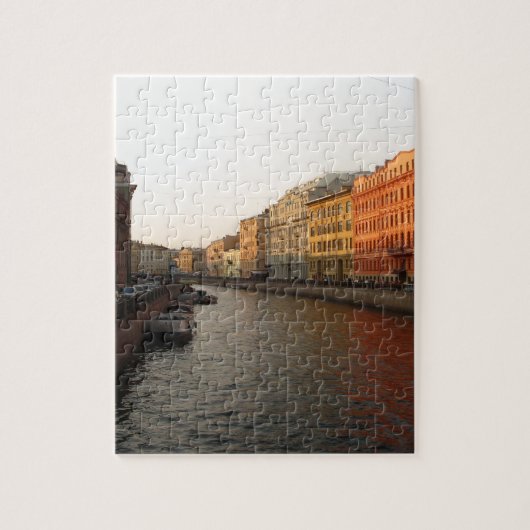 Kanaal in Sint-Petersburg, Rusland Legpuzzel (Verticaal)