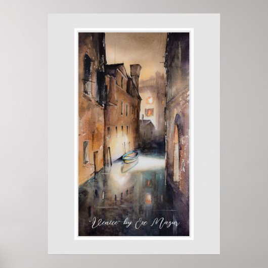 Kanaal in Venetië, Poster van Italië (Voorkant)