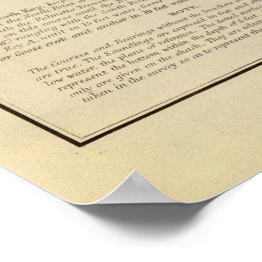 Kanaal IV, CedarKeys, Fla Poster (Hoek)