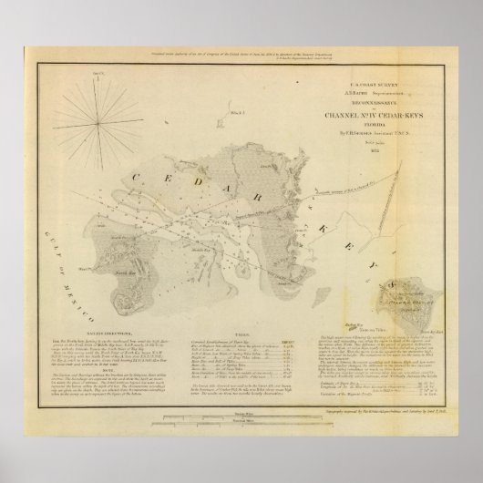 Kanaal IV, CedarKeys, Fla Poster (Voorkant)