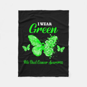 Kanaal Kanker Bewustzijn Ik Draag Groene Vlinder Fleece Deken