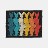 Kanaal Meerval Vintage Vis Meerval Vissen Fleece Deken (Voorkant (Horizontaal))