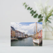 Kanaal met Boats | Kopenhagen Briefkaart (Staand voorkant)