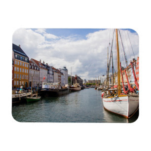 Kanaal met boten   Kopenhagen Magneet