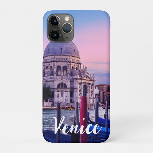 Kanaal met gondels en kerk in Venetië Case-Mate iPhone Case (Achterkant)