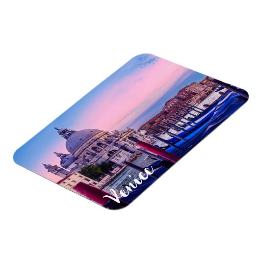 Kanaal met gondels en kerk in Venetië Magneet (Linkerzijde)