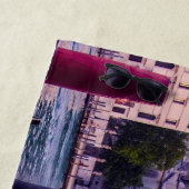 Kanaal met gondels en kerk in Venetië Strandlaken (In situ)