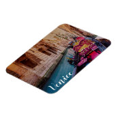 Kanaal met traditionele gondola in Venetië, Italië Magneet (Linkerzijde)