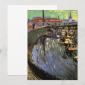 Kanaal met Vrouwen Wassen door Vincent van Gogh (Voorkant / Achterkant)