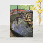 Kanaal met Vrouwen Wassen door Vincent van Gogh Kaart (Gele Bloem)