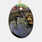 Kanaal met Vrouwen Wassen door Vincent van Gogh Keramisch Ornament (Achterkant)