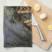 Kanaal met Vrouwen Wassen door Vincent van Gogh Theedoek (Quarter Fold)