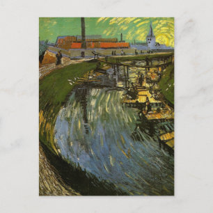 Kanaal met Washerwomen, Vincent van Gogh Briefkaart