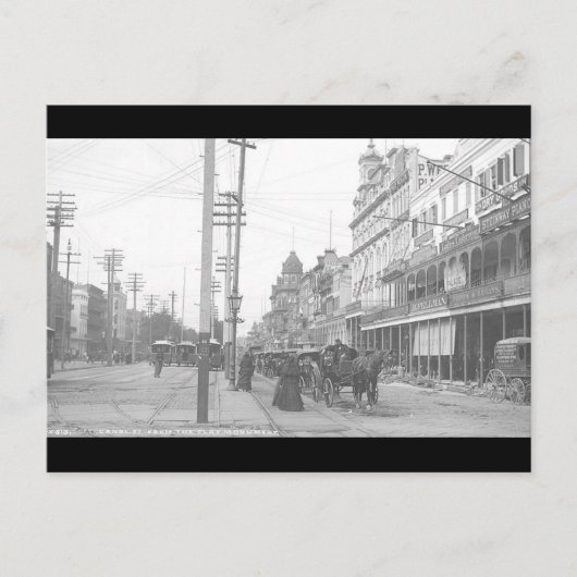 kanaal New Orleans St. van het monument van Clay Briefkaart (Voorkant)