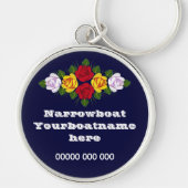 Kanaal rozen gepersonaliseerde keyring sleutelhanger (Voorkant)