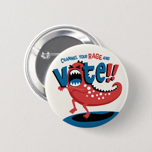 Kanaal uw Button Rage en stem (Voorkant /achterkant)